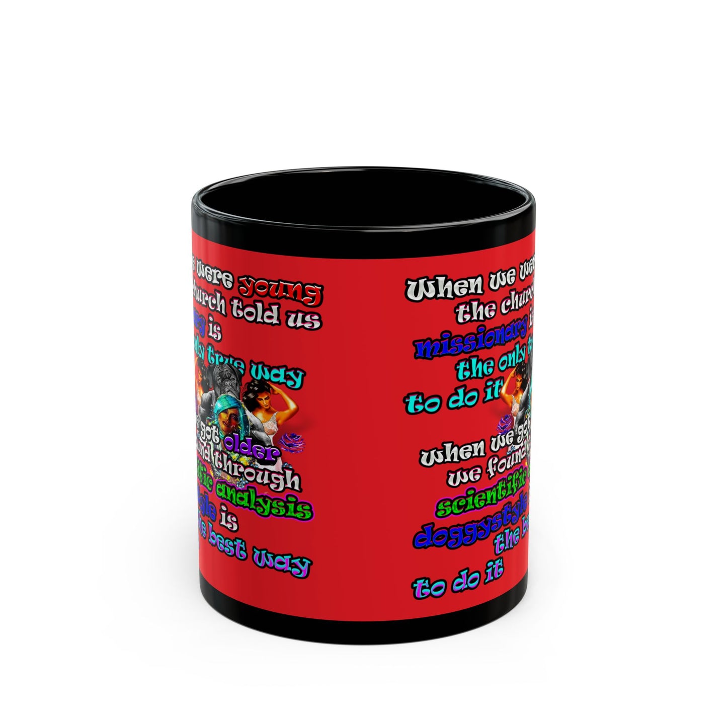 doggystyle - Black Mug (red)