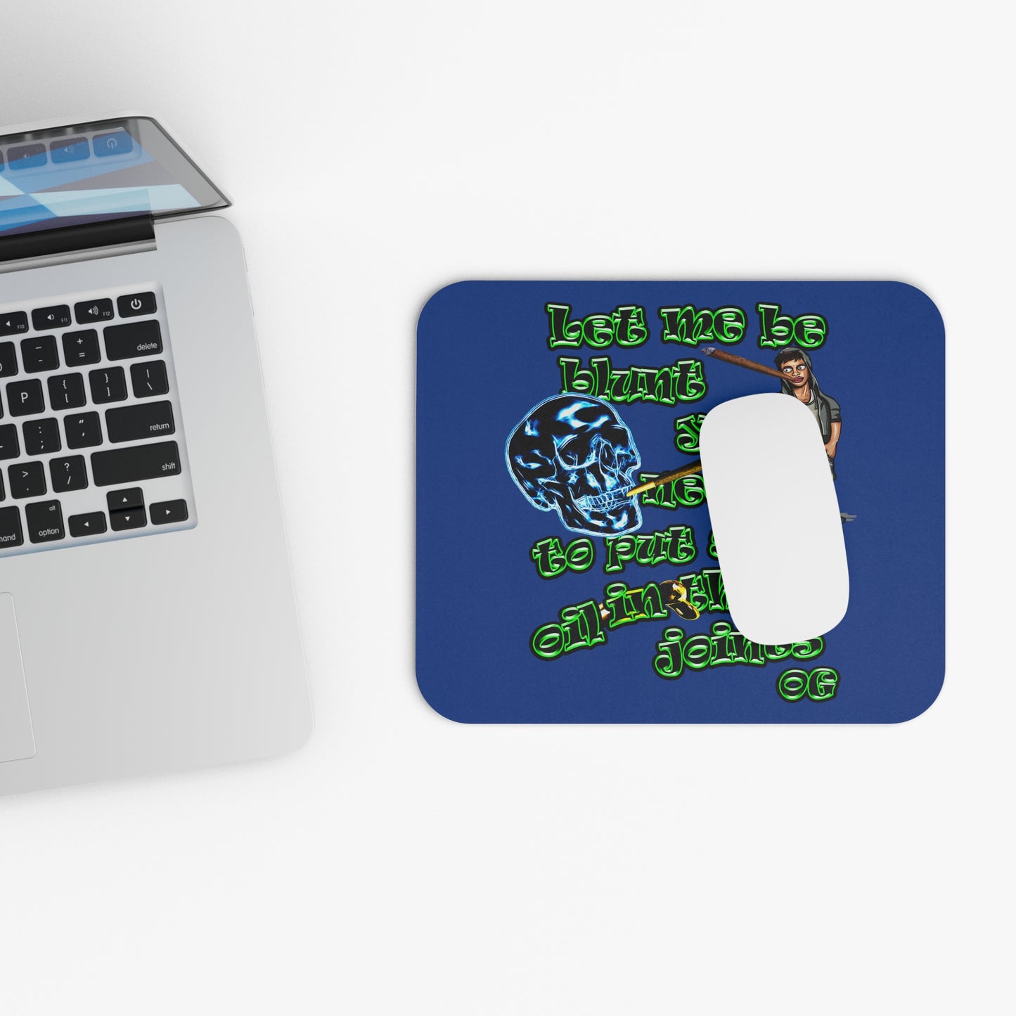 og - Mouse Pad (Rectangle) (dark blue)