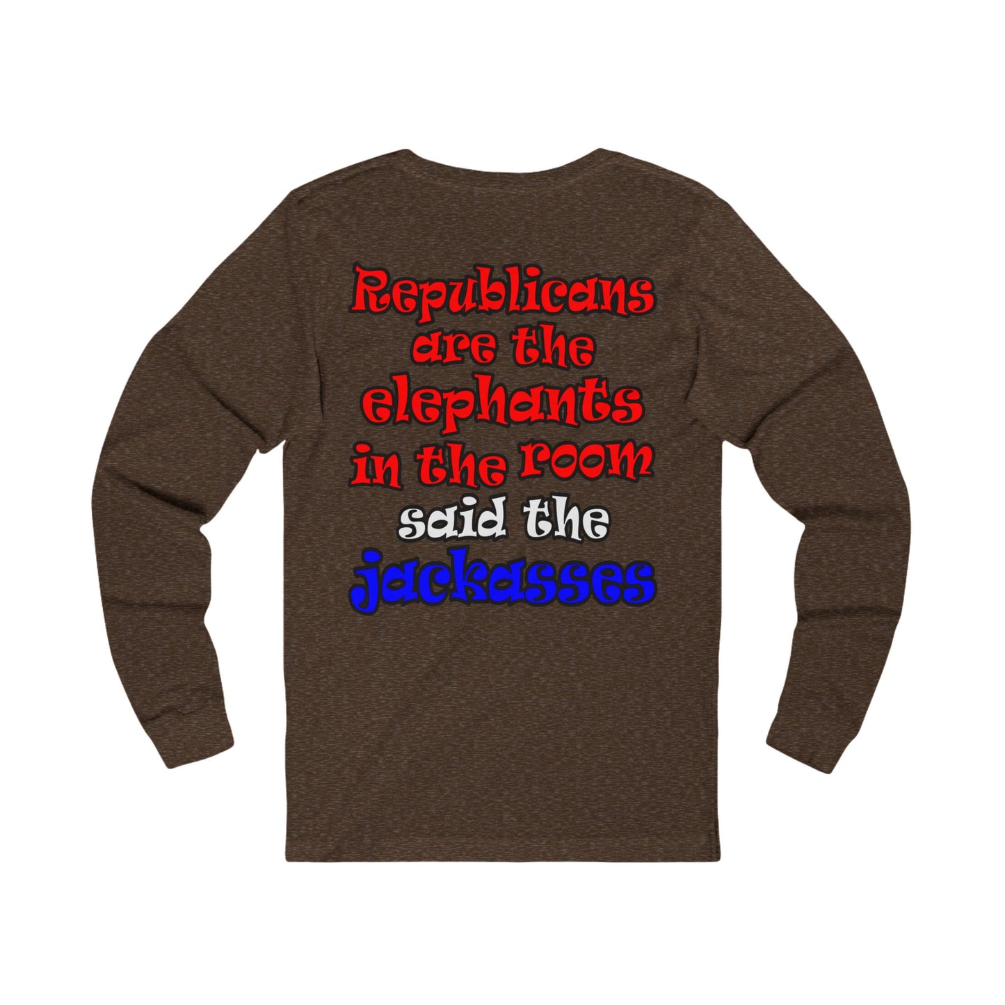 donkeys and elephants - Unisex Jersey Long Sleeve Tee