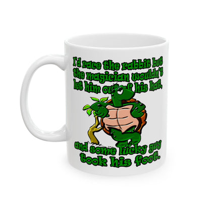 turtle race - White Mug (white)