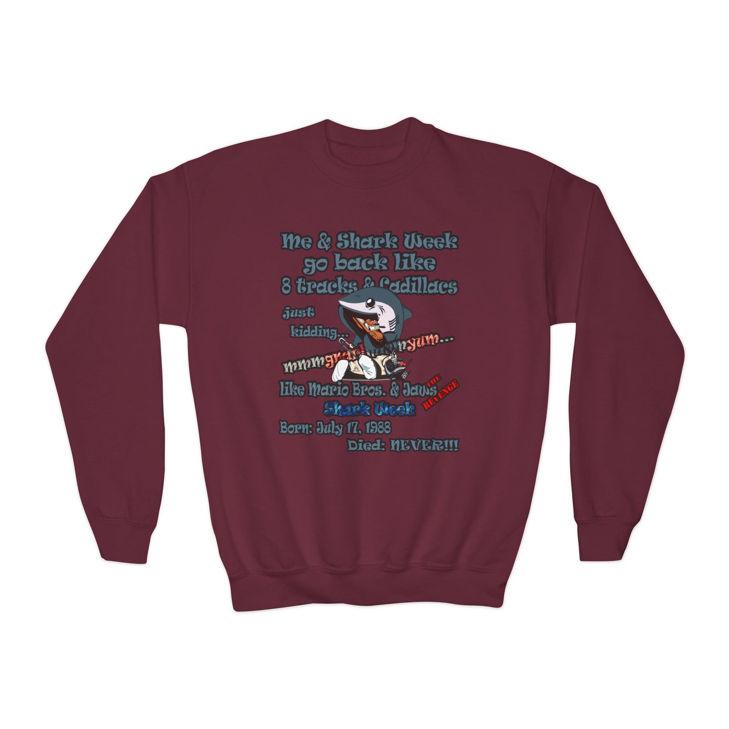 shark week - Youth Crewneck Sweatshirt