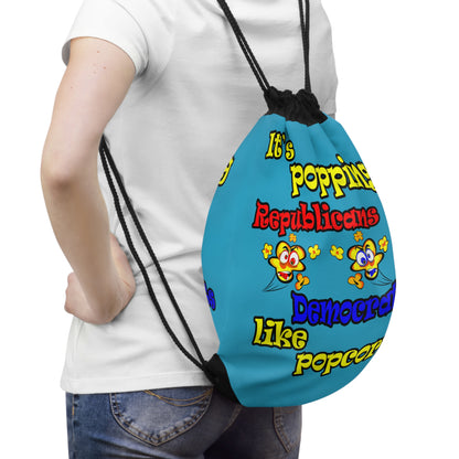 popping like popcorn - Drawstring Bag (turquoise)