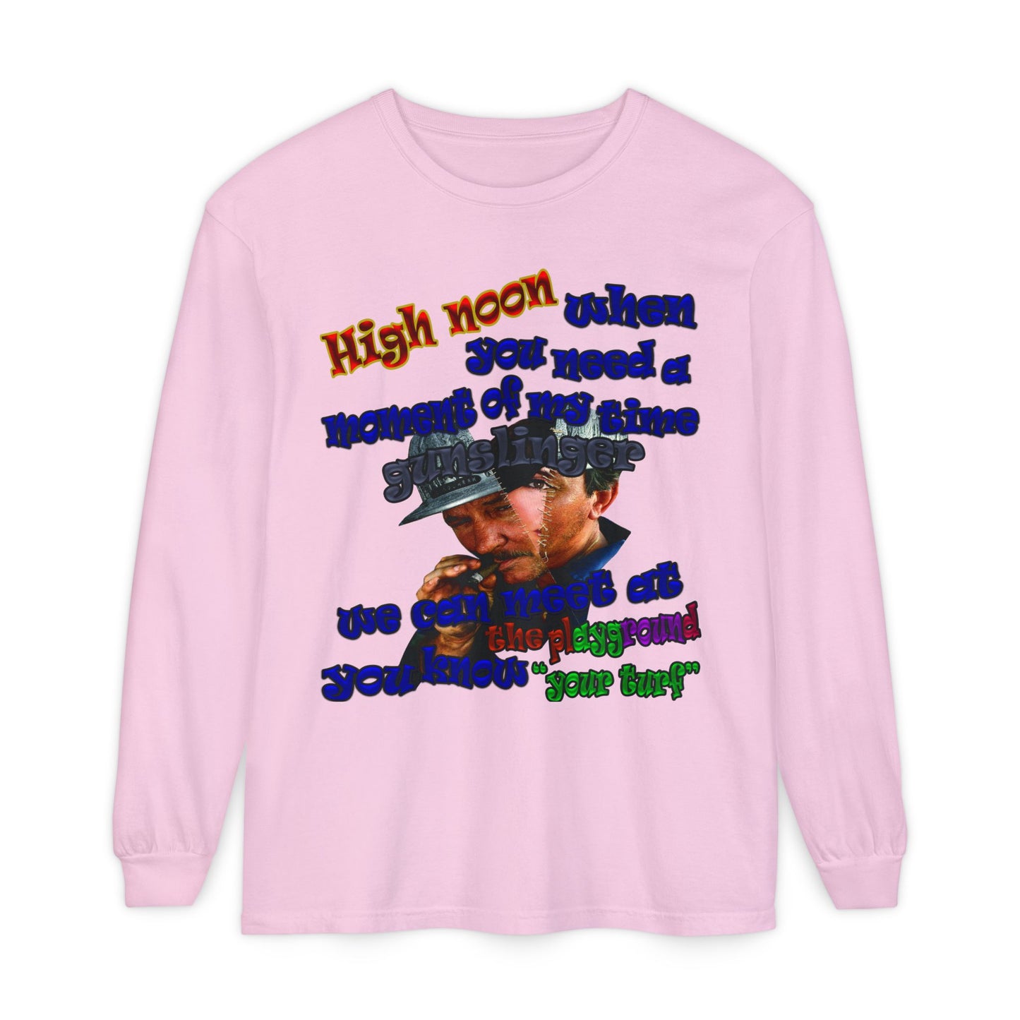 high noon - Unisex Garment-dyed Long Sleeve T-Shirt