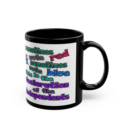 declaration of the independents - Black Mug (white)