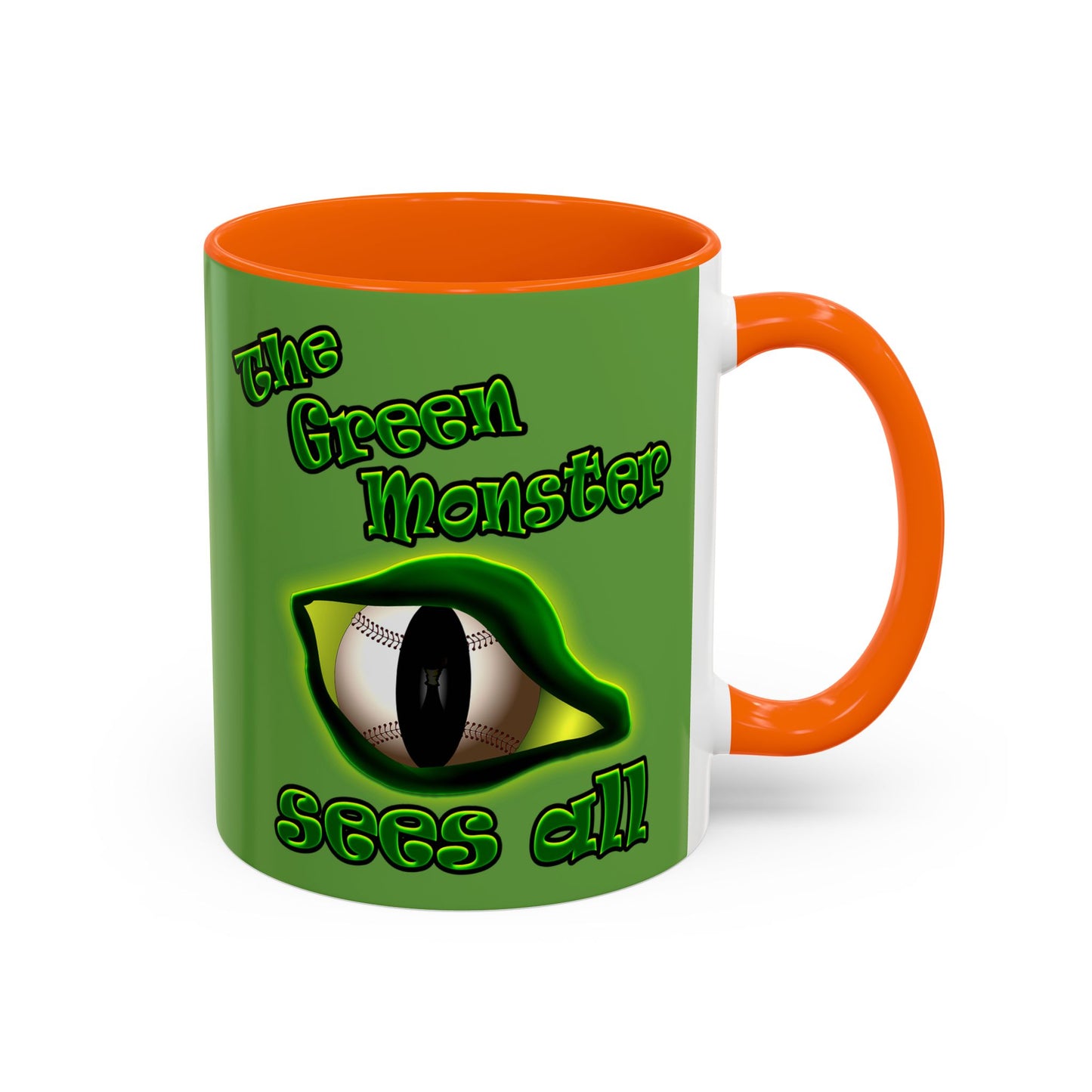 green monster - Accent Mug (green)