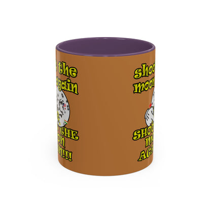 shoot the moon again - Accent Mug (light brown)
