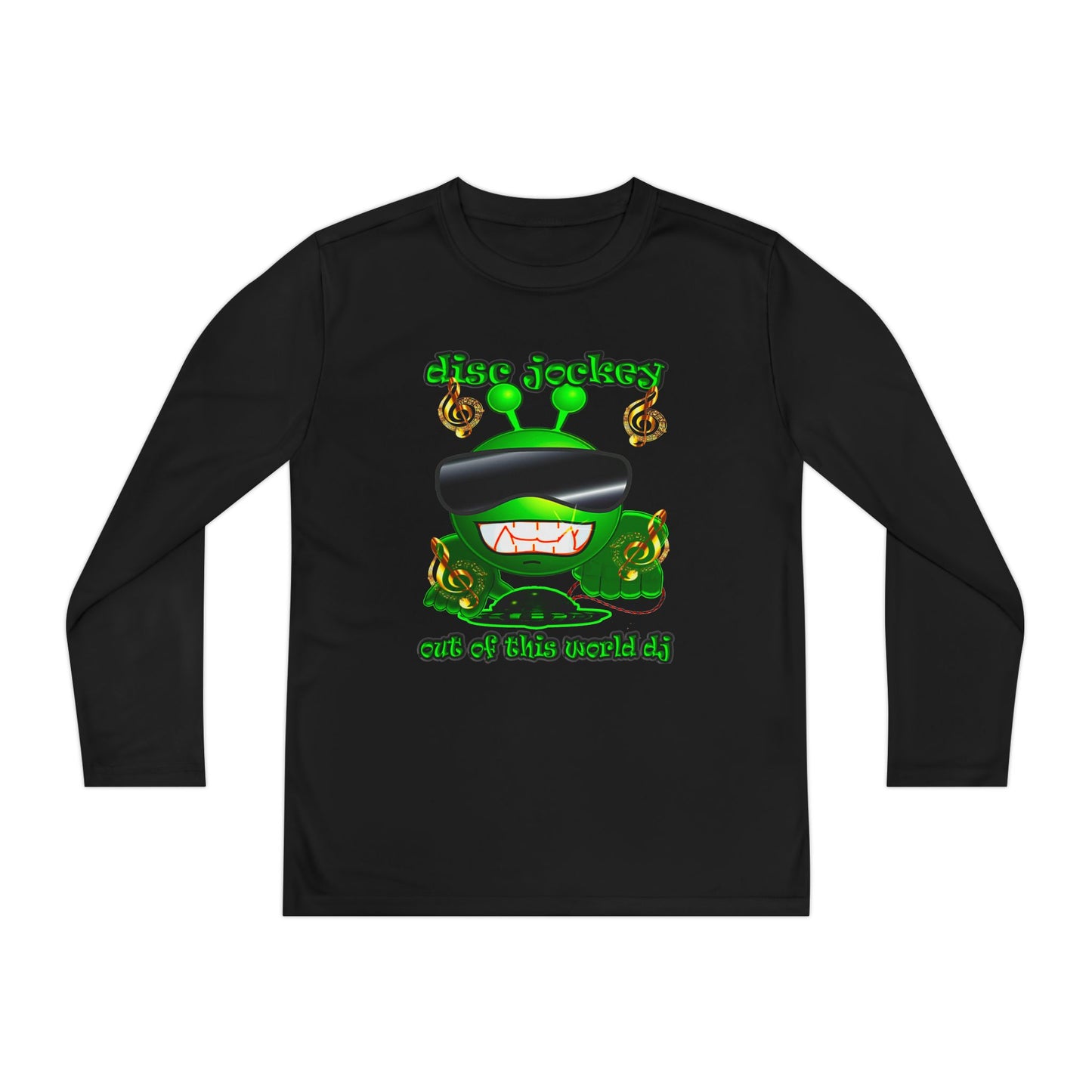 disc jockey - Youth Long Sleeve Competitor Tee