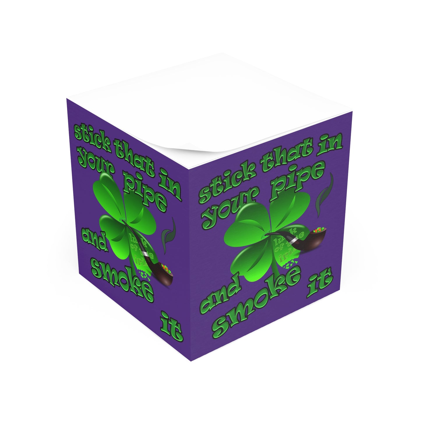 stick that in your pipe and smoke it - note cube (purple)