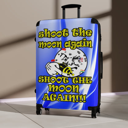 shoot the moon again - Suitcase (blue-white wave)