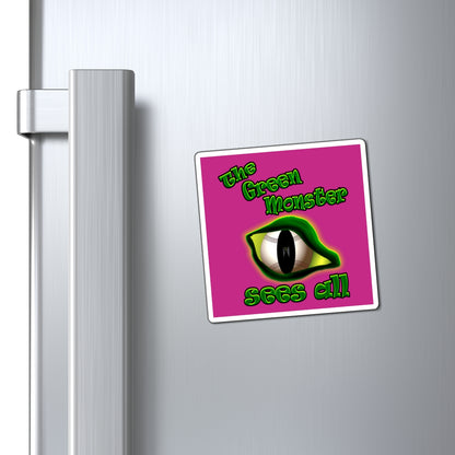 green monster - Magnets - (pink)