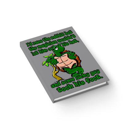 turtle race - journal-lined (grey)