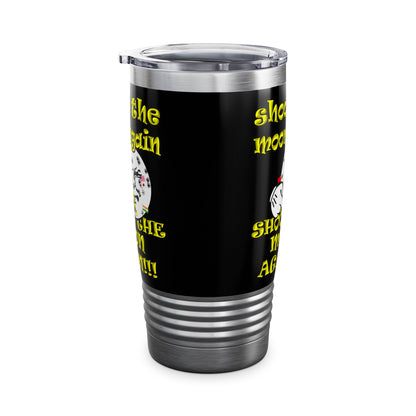 shoot the moon again - Ringneck Tumbler, 20oz (black)