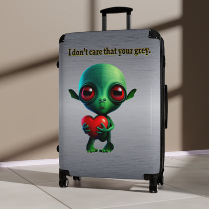 I don't care that your grey - Suitcase (brushed nickel)