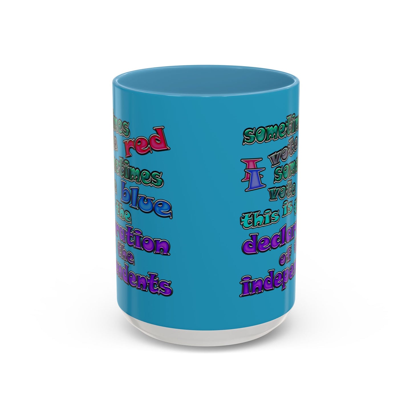 declaration of the independents - Accent Mug (turquoise)