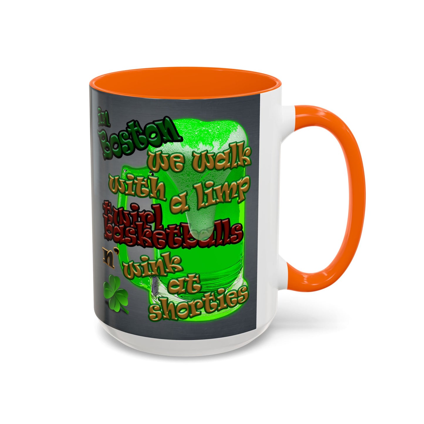 celtics logo - Accent Mug (grey-light grey)