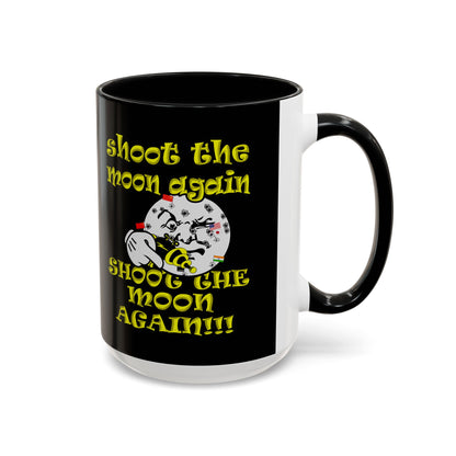 shoot the moon again - Accent Mug (black)