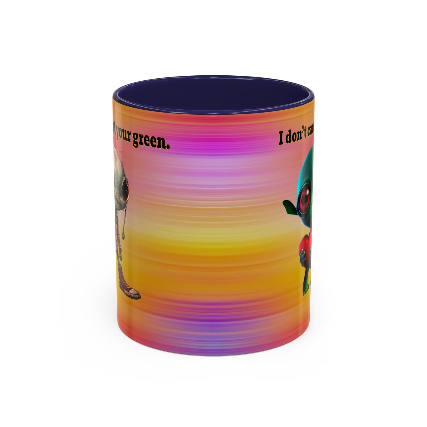 I don't care that your grey - Accent Mug (color blur)