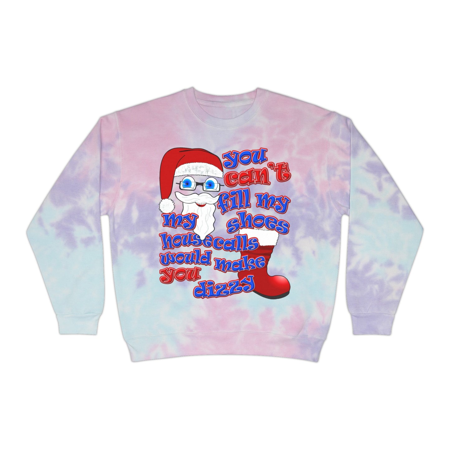 santa's shoes - Unisex Tie-Dye Sweatshirt