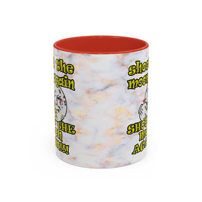 shoot the moon again - Accent Mug (white marble)