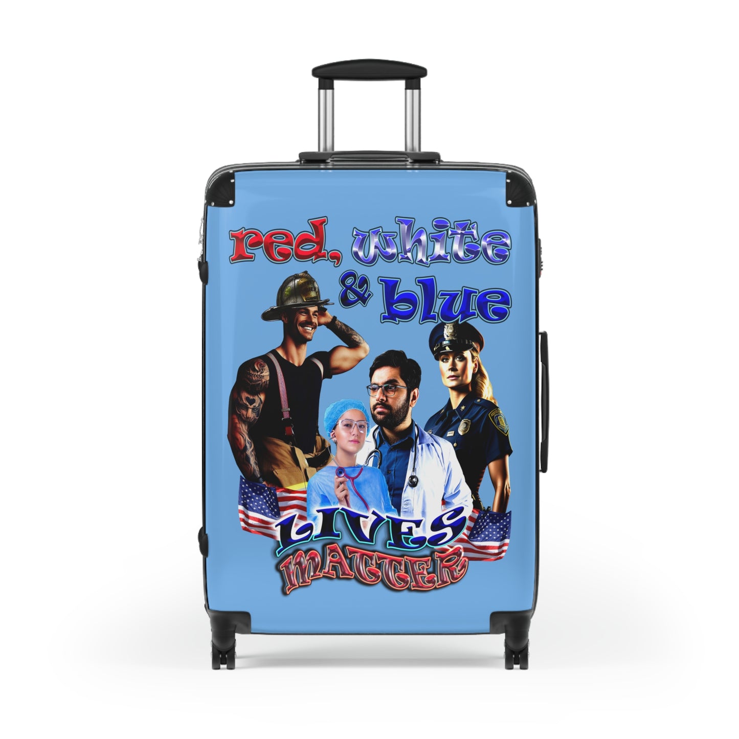 rw&b lives matter - Suitcase (light blue)