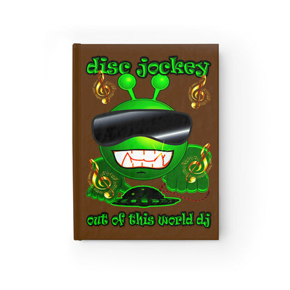 disc jockey - journal-lined (brown)
