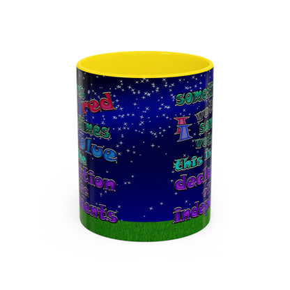 declaration of the independents - Accent Mug ('snoops' background)