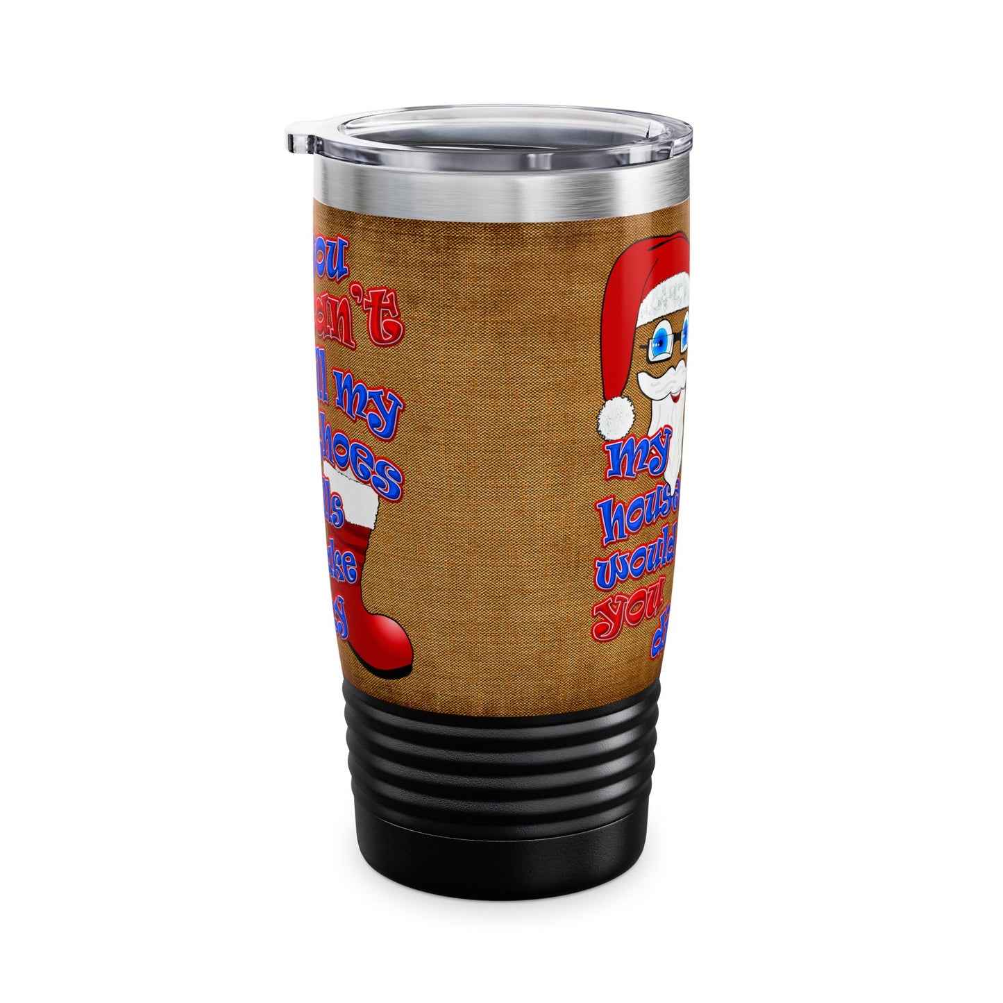 santa's shoes - Ringneck Tumbler, 20oz (brown papyrus)