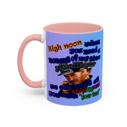 high noon - Accent Mug (light blue-purple wave)
