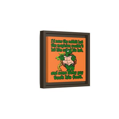 turtle race - framed canvas art (crusta)