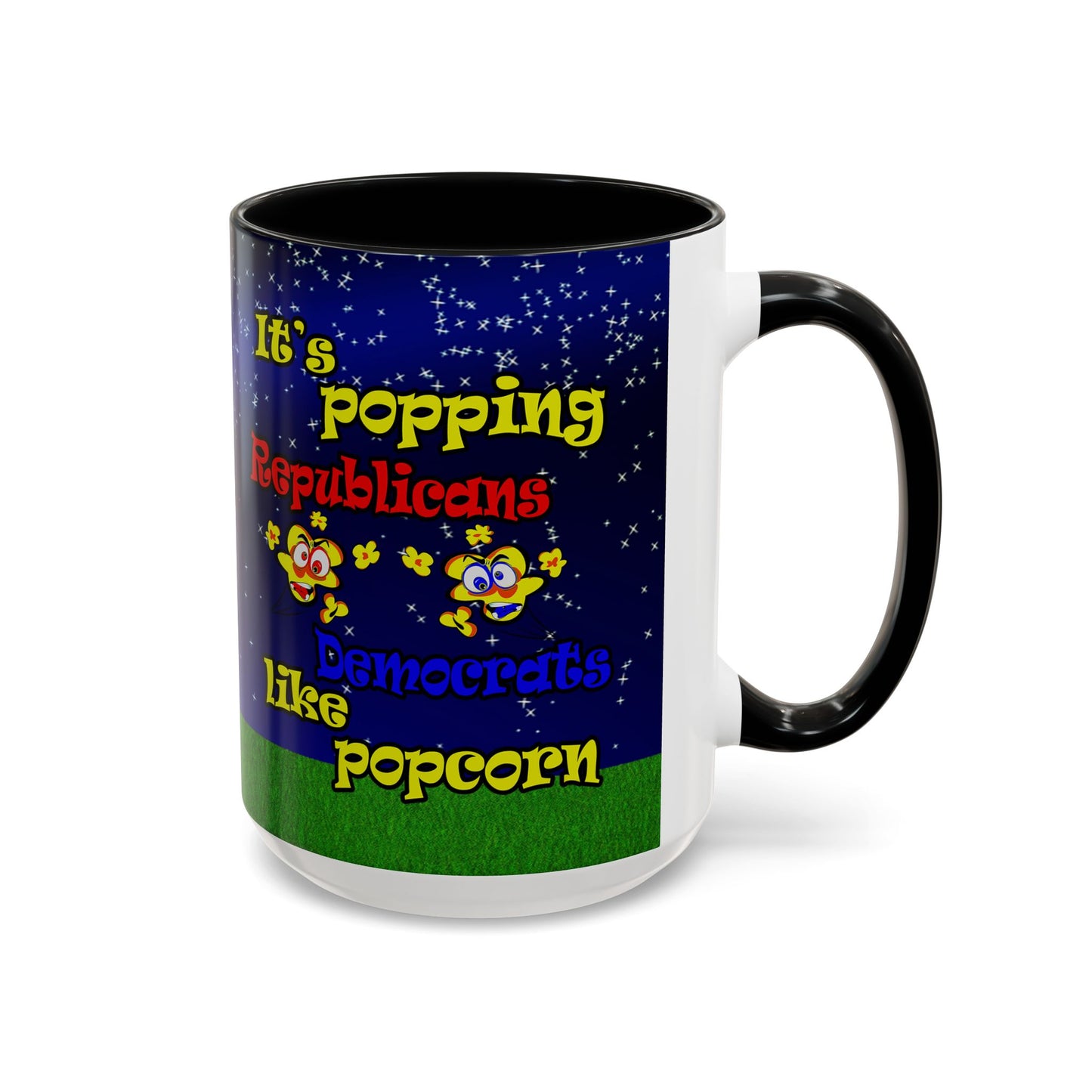 popping like popcorn - Accent Mug ('snoops' background)