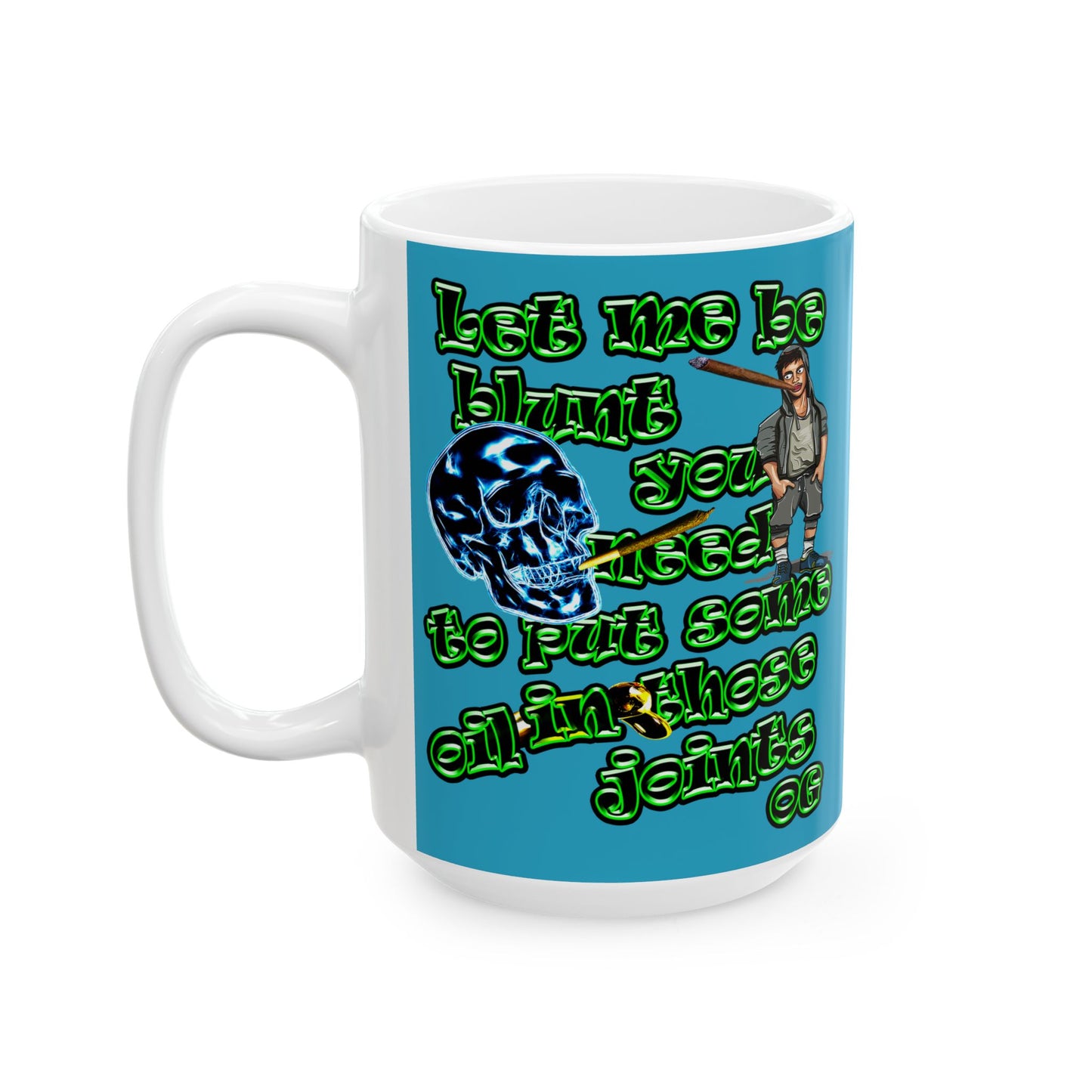 og - White Mug (turquoise)