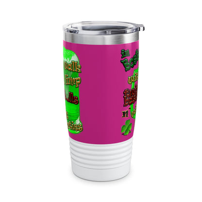 celtics logo - Ringneck Tumbler, 20oz (pink)