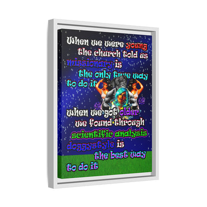 doggystyle - framed canvas art ('snoops' background)
