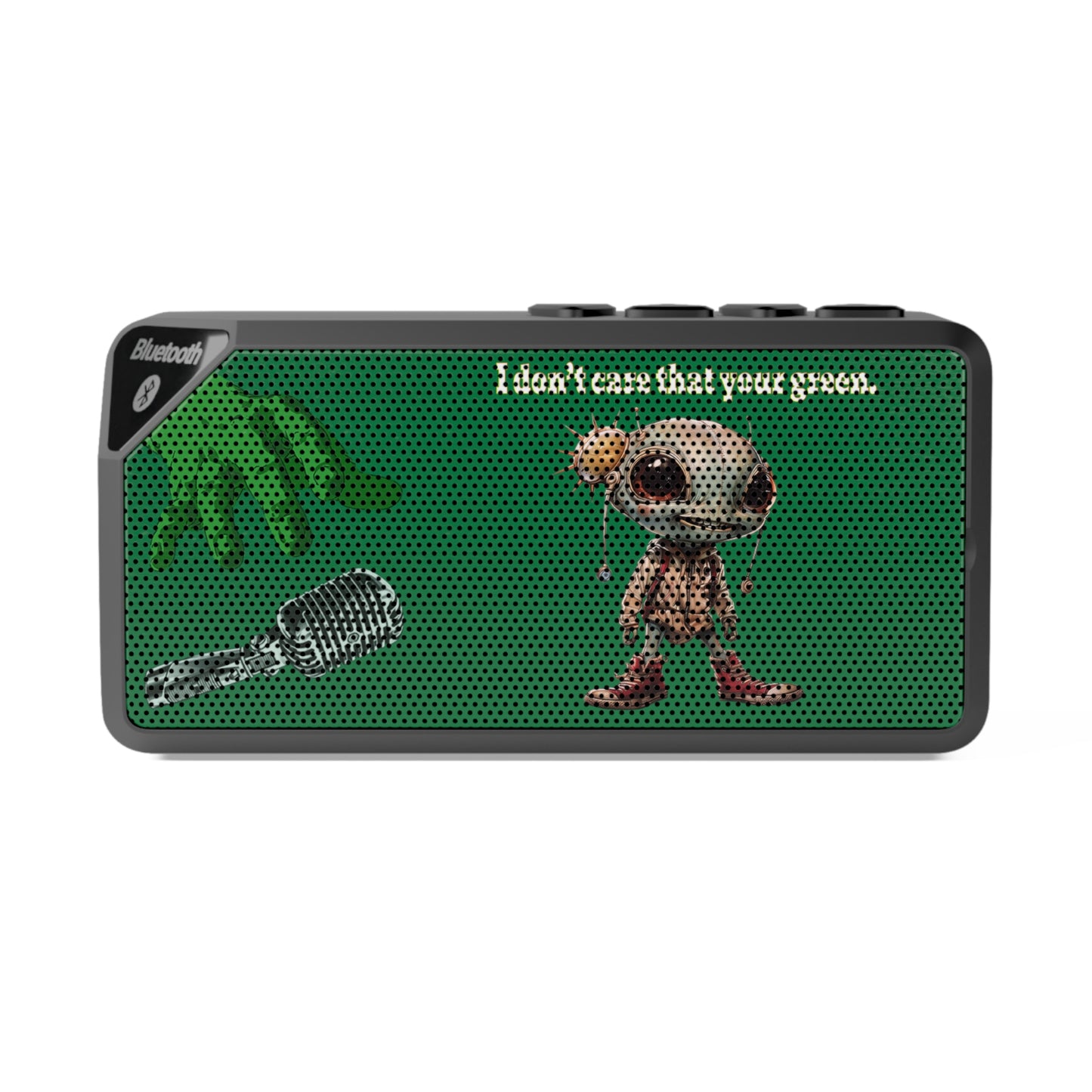 I don't care that your green - Jabba Bluetooth Speaker (dark green)