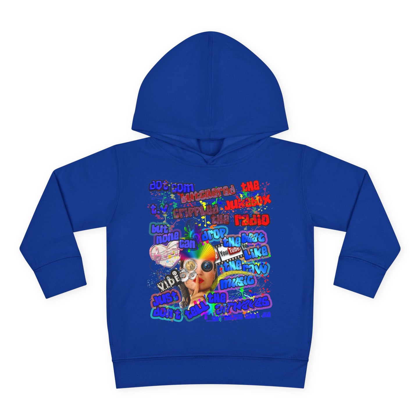 drop the beat - Toddler Pullover Fleece Hoodie