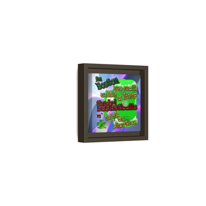celtics logo - framed canvas art (grey-pink wave)