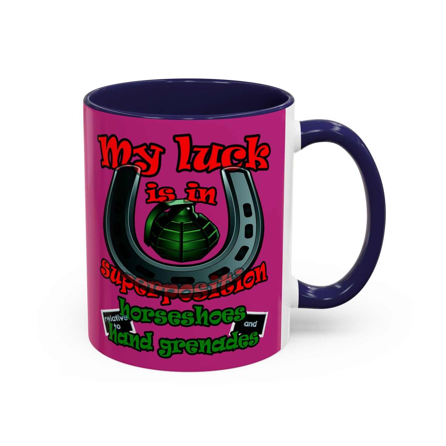 my luck - Accent Mug (pink)