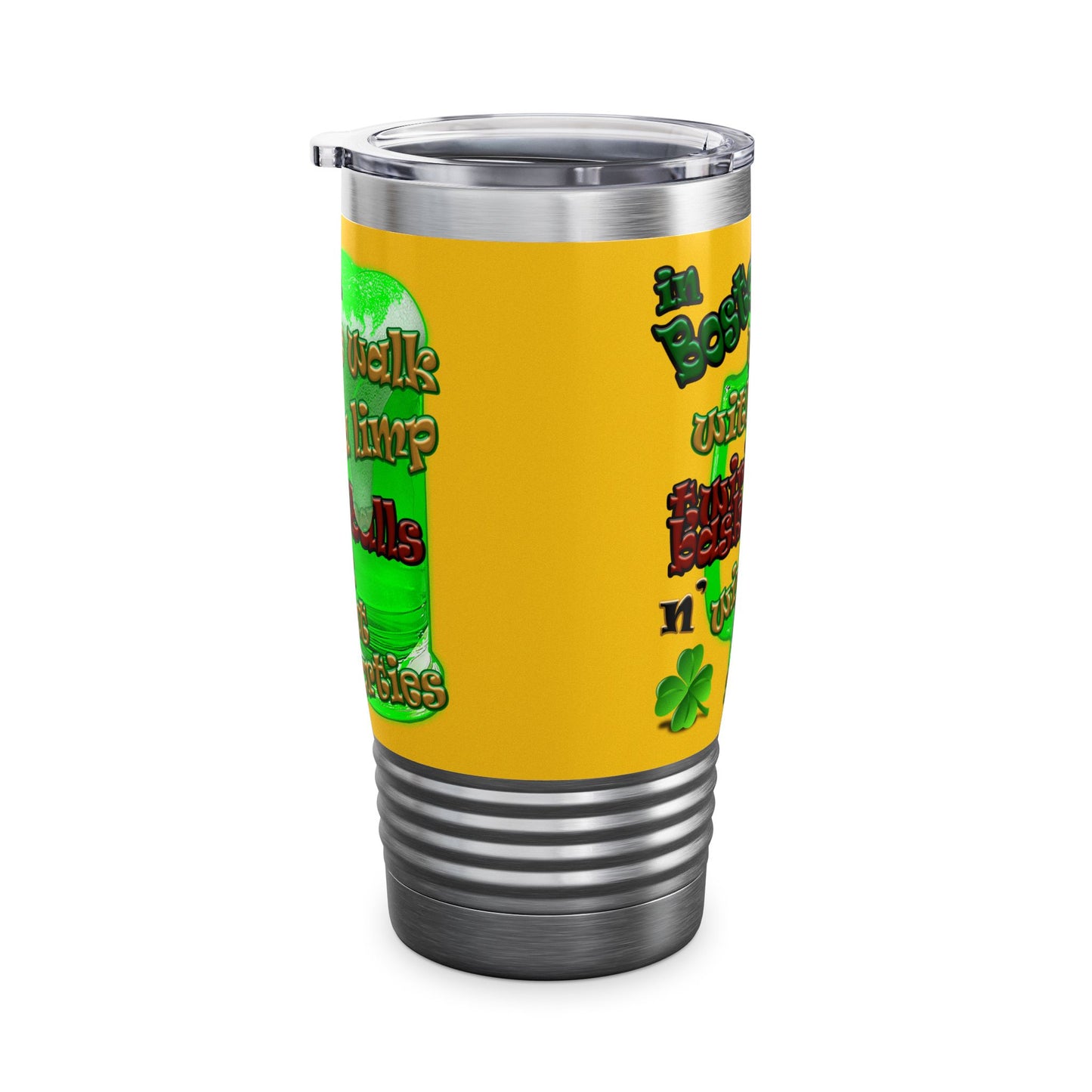 celtics logo - Ringneck Tumbler, 20oz (yellow)