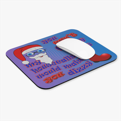 santa's shoes - Mouse Pad (Rectangle) (light blue-purple wave)