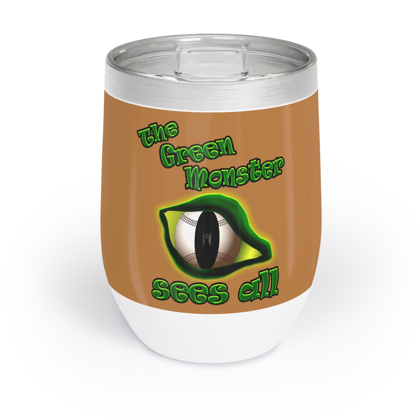 green monster - Chill Wine Tumbler (light brown)