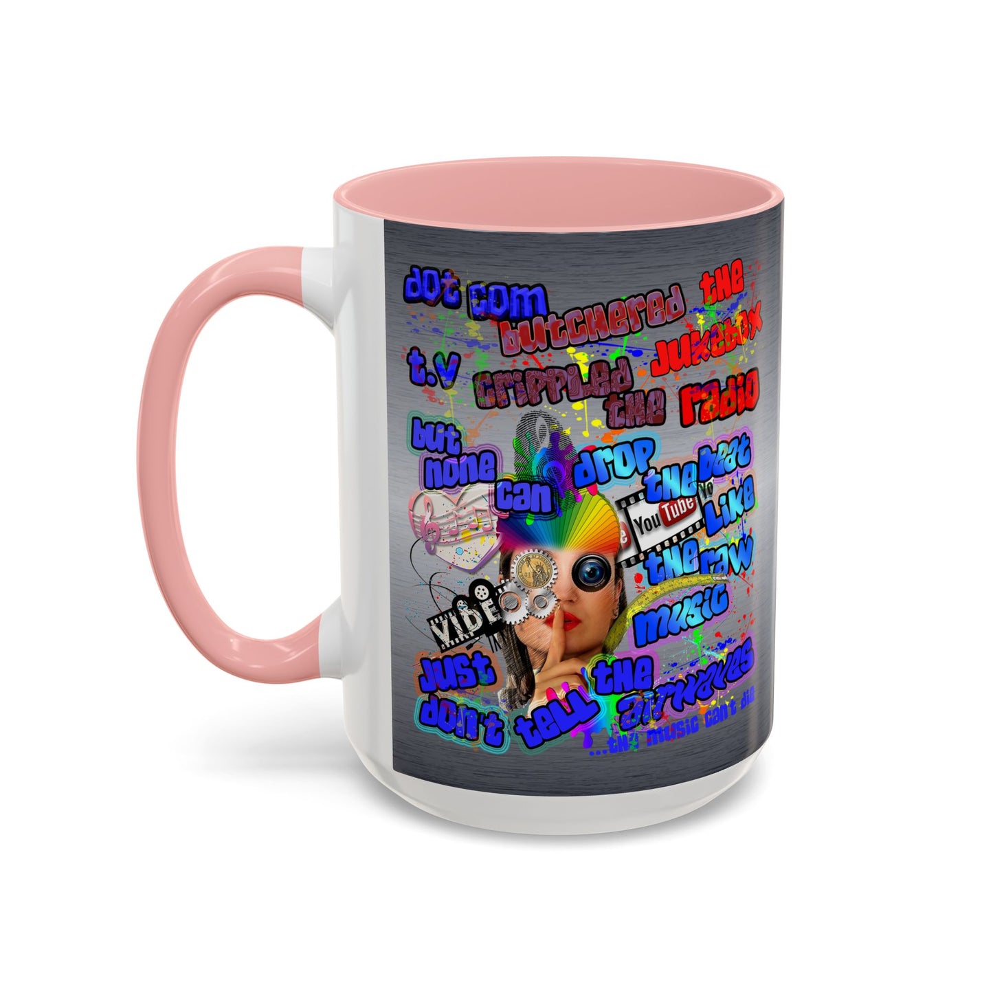 drop the beat - Accent Mug (brushed nickel)