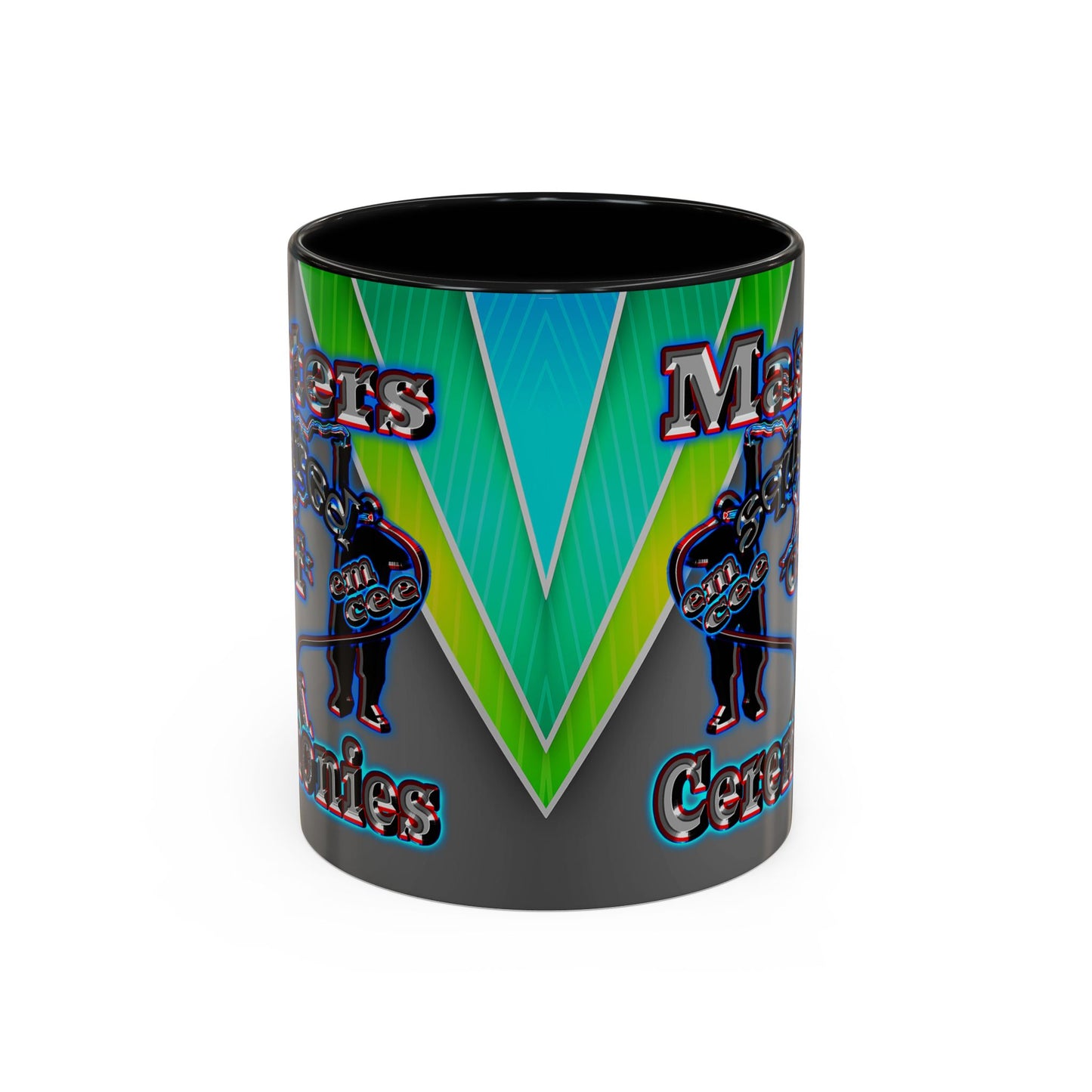 em cee squared - Accent Mug (rainbow split)