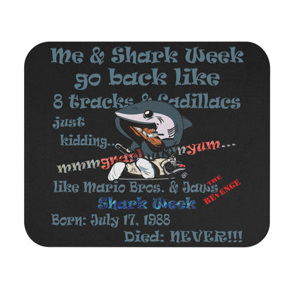 shark week - Mouse Pad (Rectangle) - (black)