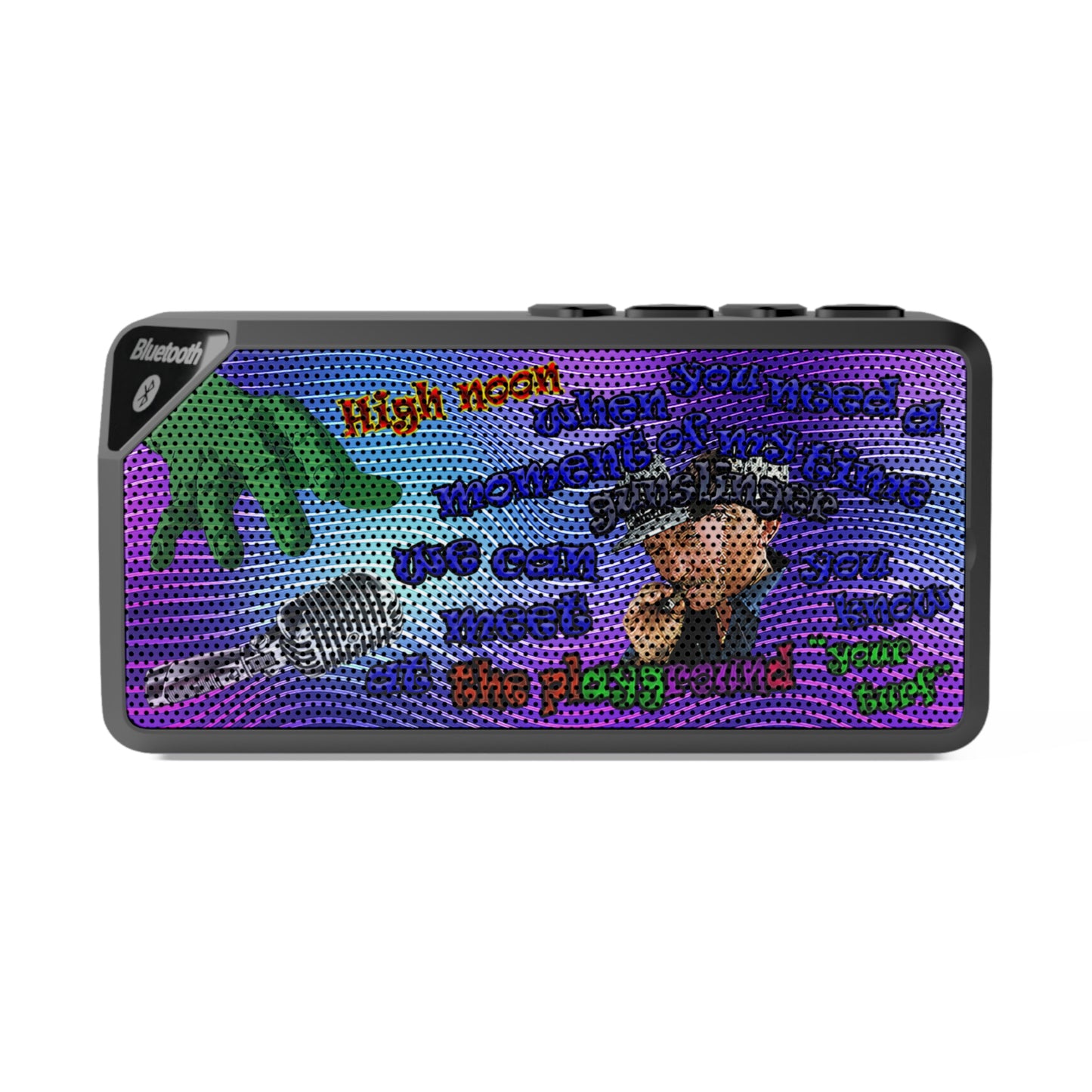 high noon - Jabba Bluetooth Speaker (purple wave)