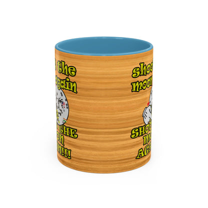 shoot the moon again - Accent Mug (butterscotch wood finish)