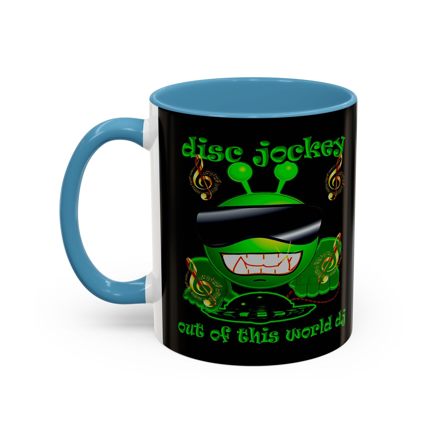 disc jockey - Accent Mug (black)