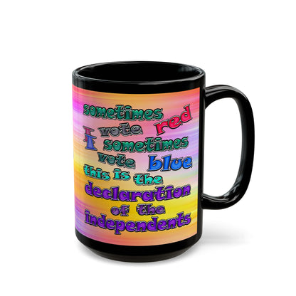 declaration of the independents - Black Mug (color blur)