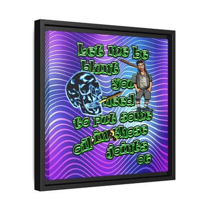 og - framed canvas art (purple wave)