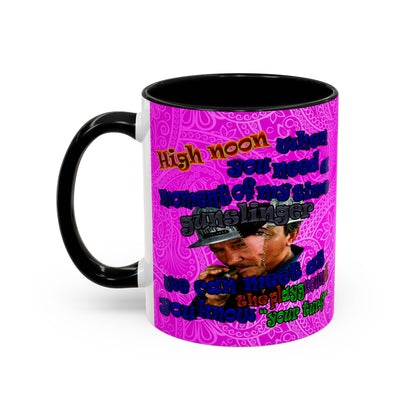 high noon - Accent Mug (pink swirl)