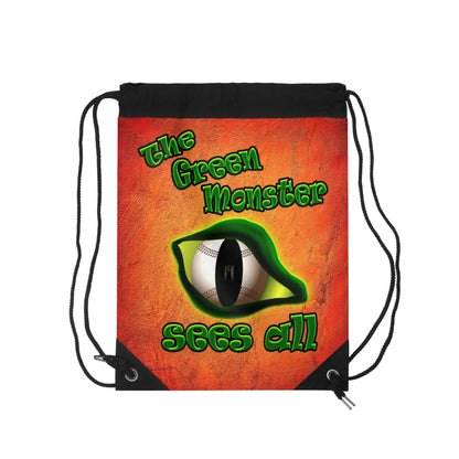 green monster - Drawstring Bag (burnt orange)